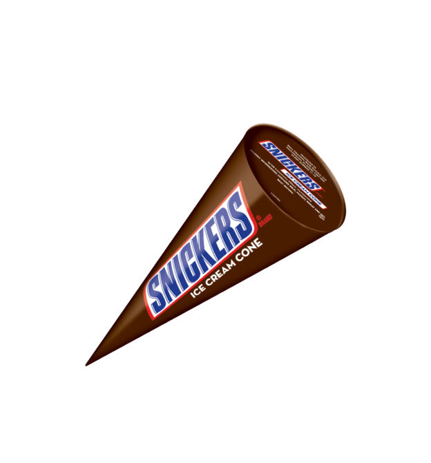 snickers sup>03 /sup> ice cream cone