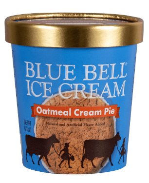 Blue Bell Oatmeal Cream Pie Ice Cream pint