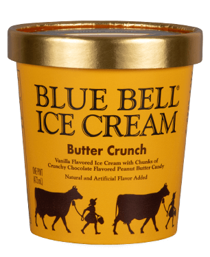 Blue Bell Butter Crunch Ice Cream in pint