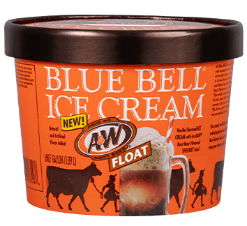 Blue Bell A&W® Root Beer Float Ice Cream in half gallon